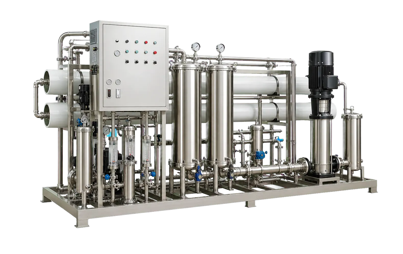 Purified Water Equipment equipment route with water treatment system image for quotation selection