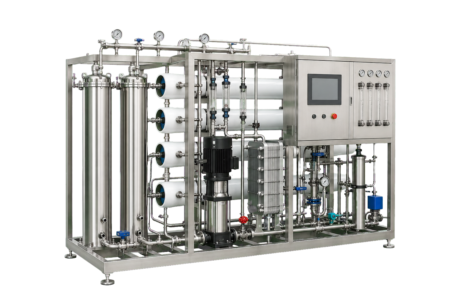 Ultrapure Water Equipment equipment route with water treatment system image for quotation selection